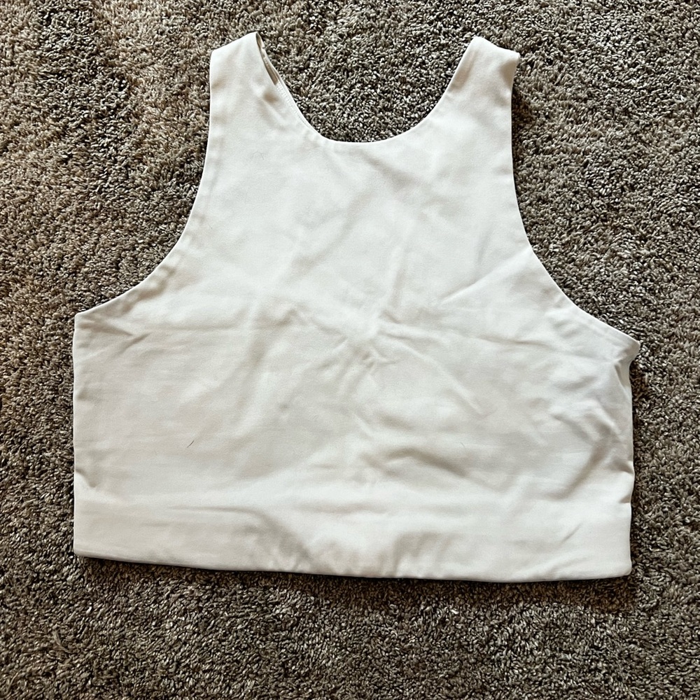 Girlfriend Collective White Sports Bra
